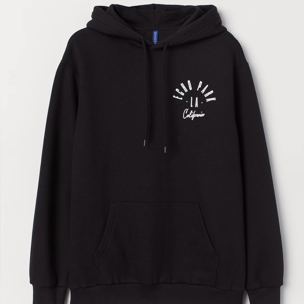 Echo Park Los Angeles Black Hoodie | Casual Streetwear